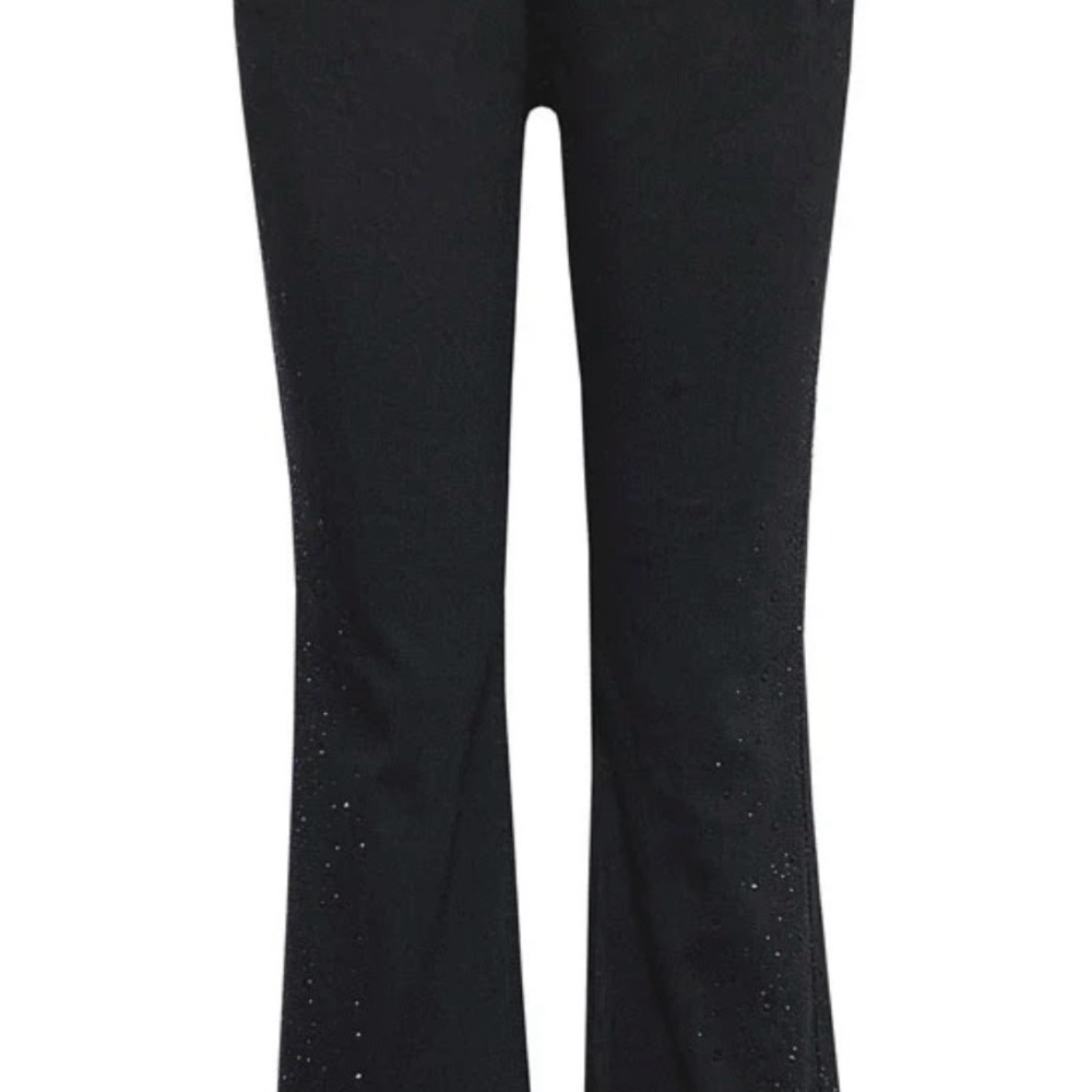 Ethyl Brand Clothing Streamline Bootcut Black Jeans with crystals